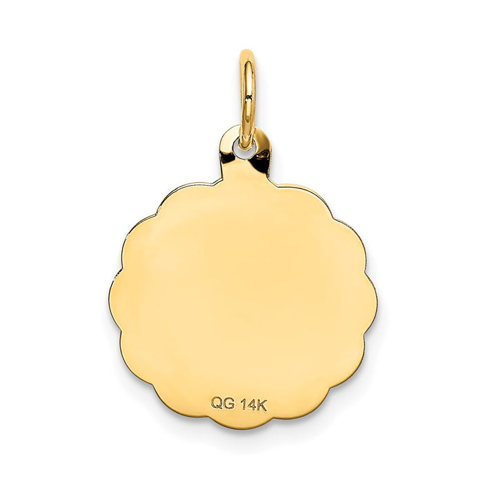 Million Charms 14K Yellow Gold Themed Happy 10Th Anniversary Milestone Charm