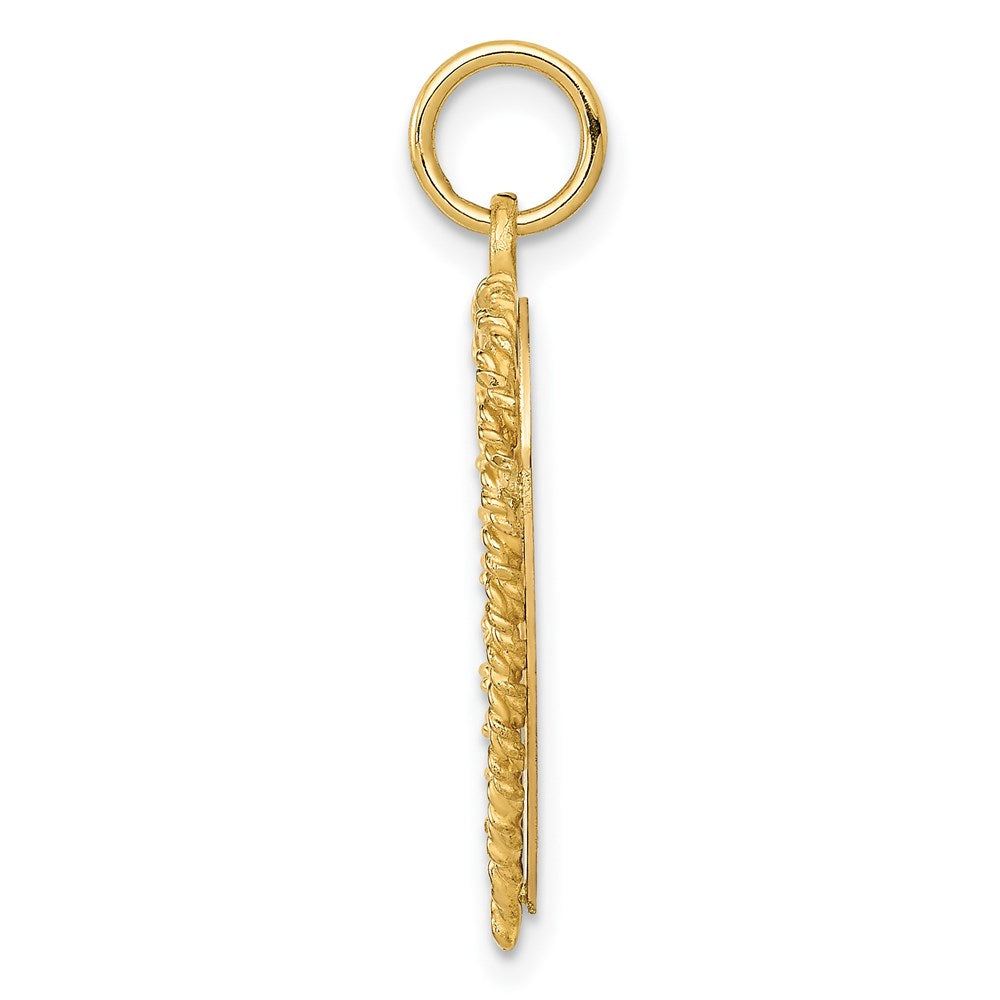 Million Charms 14K Yellow Gold Themed Happy 10Th Anniversary Milestone Charm
