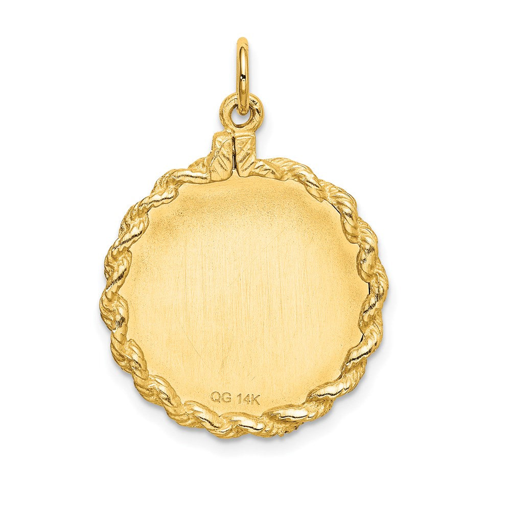 Million Charms 14K Yellow Gold Themed Happy Anniversary Milestone Charm