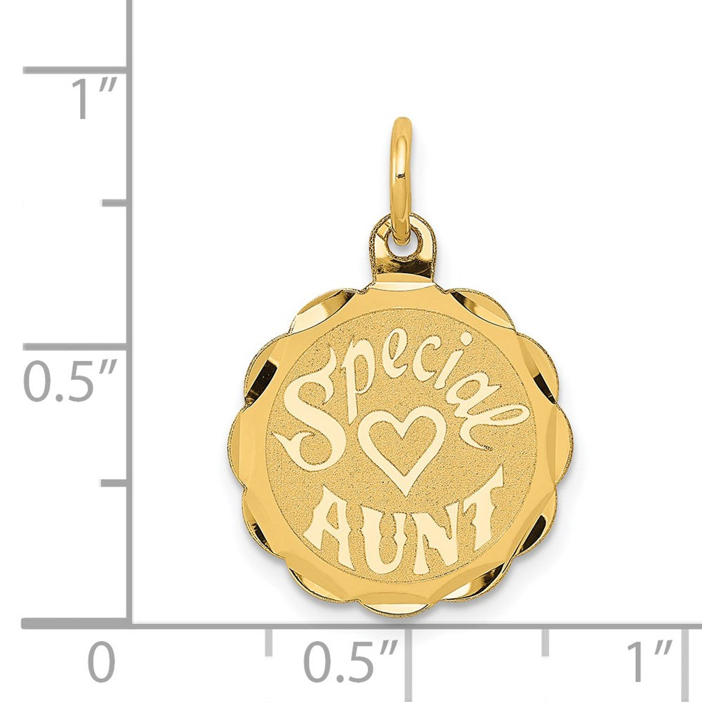Million Charms 14K Yellow Gold Themed Special Aunt Charm
