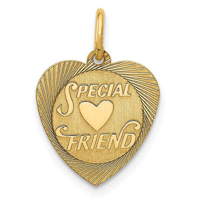 Million Charms 14K Yellow Gold Themed Special Friend Charm