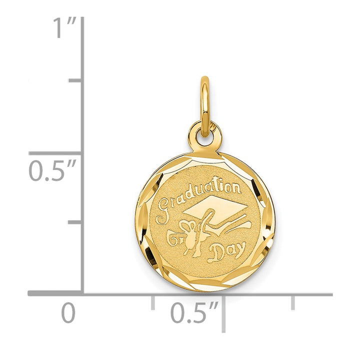 Million Charms 14K Yellow Gold Themed Graduation Cap Charm