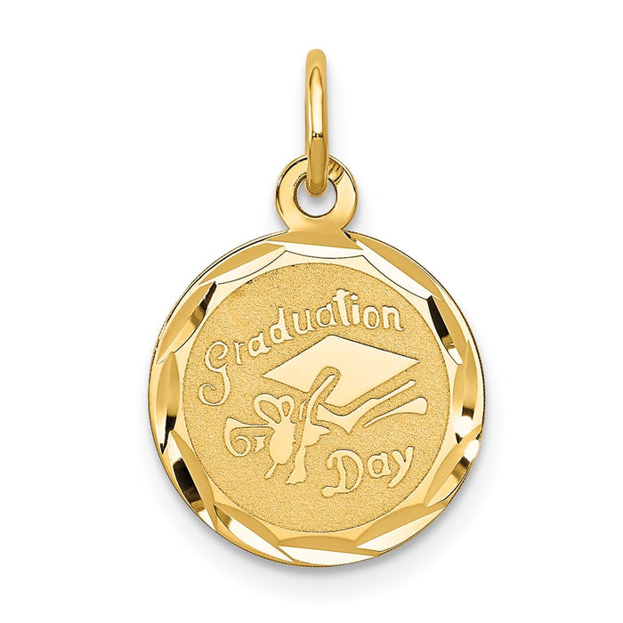 Million Charms 14K Yellow Gold Themed Graduation Cap Charm