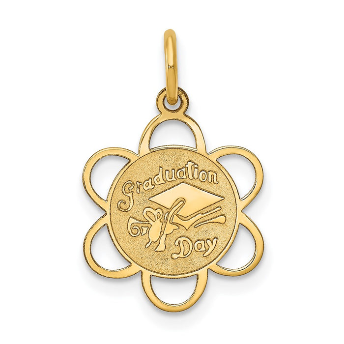 Million Charms 14K Yellow Gold Themed Graduation Day Charm