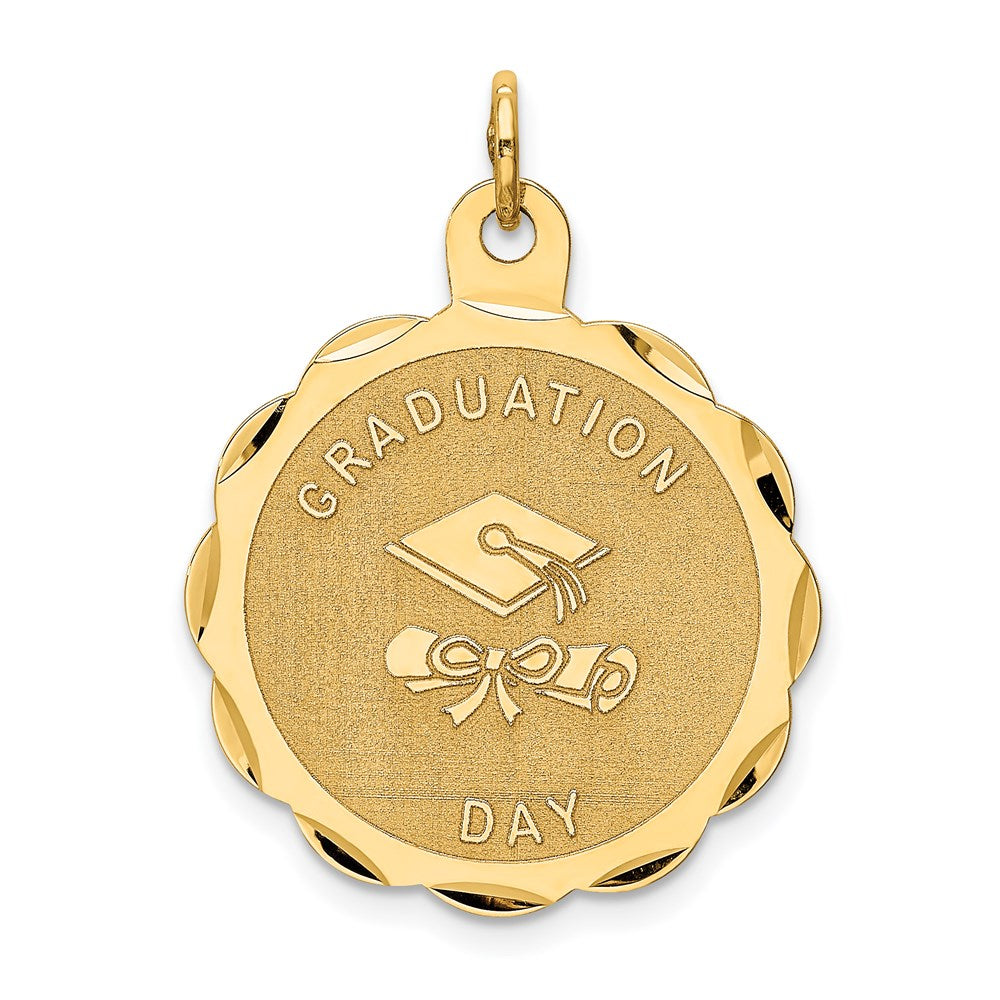Million Charms 14K Yellow Gold Themed Graduation Day With Diploma Charm