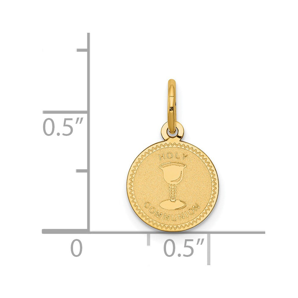 Million Charms 14K Yellow Gold Themed Religious Holy Communion Charm