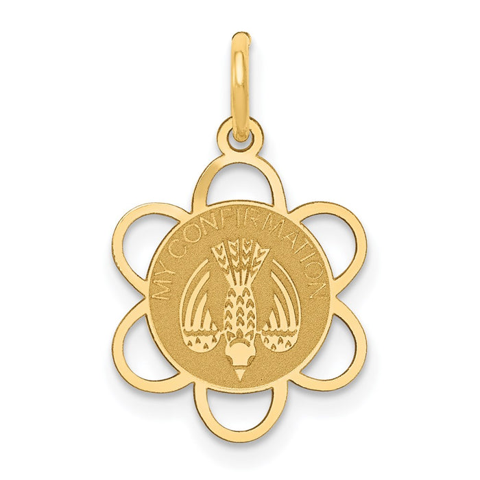 Million Charms 14K Yellow Gold Themed My Confirmation Charm