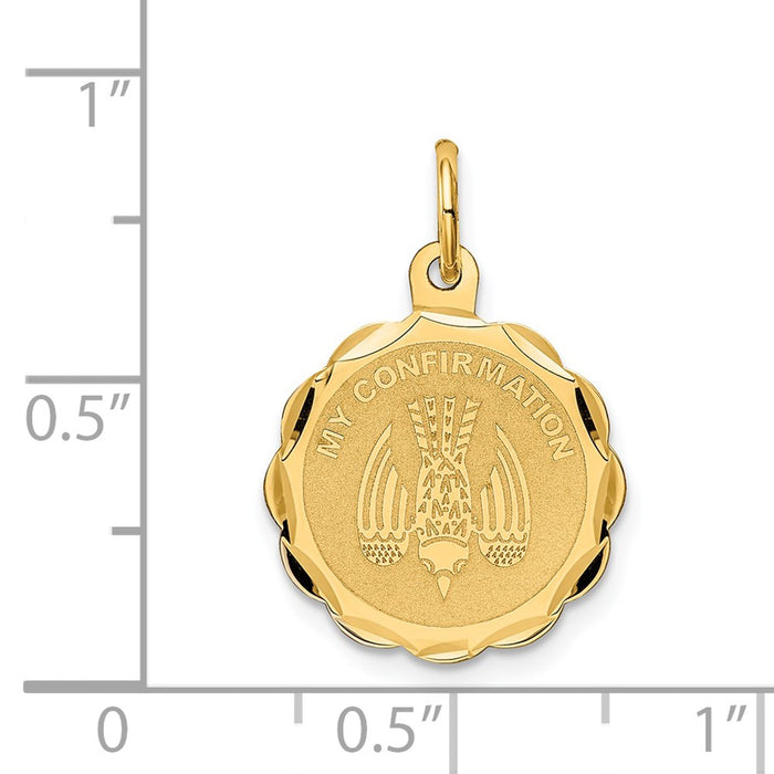 Million Charms 14K Yellow Gold Themed My Confirmation Charm