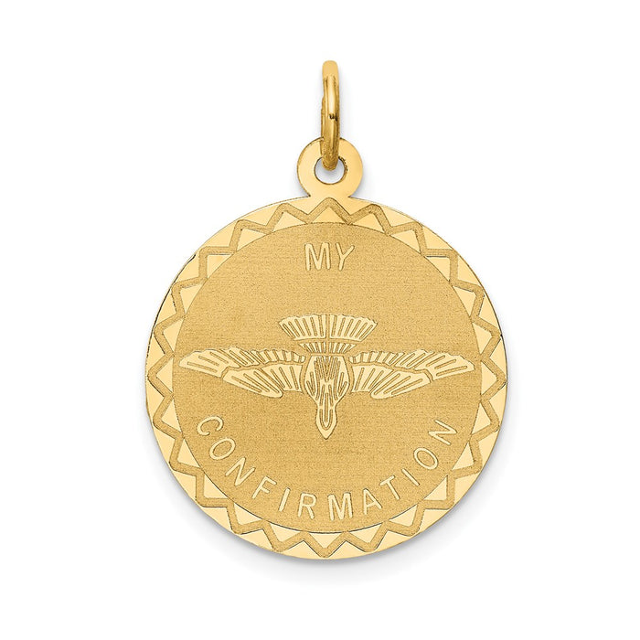Million Charms 14K Yellow Gold Themed My Confirmation Pendant