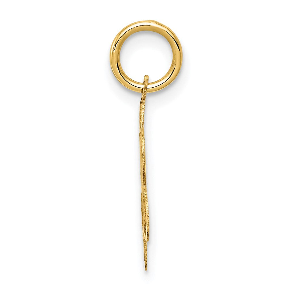 Million Charms 14K Yellow Gold Themed Sweet Sixteen Disc Charm