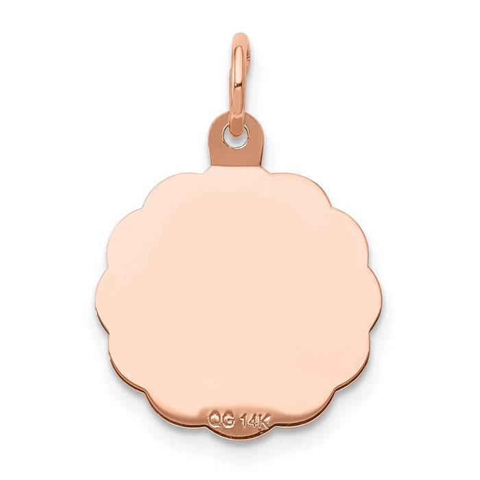 Million Charms 14K Rose Gold Themed Religious Baptism Charm
