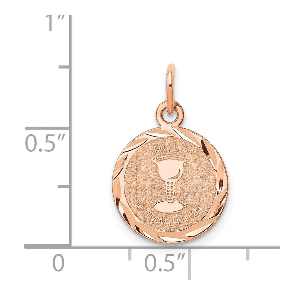 Million Charms 14K Rose-Gold Themed Religious Holy Communion Charm