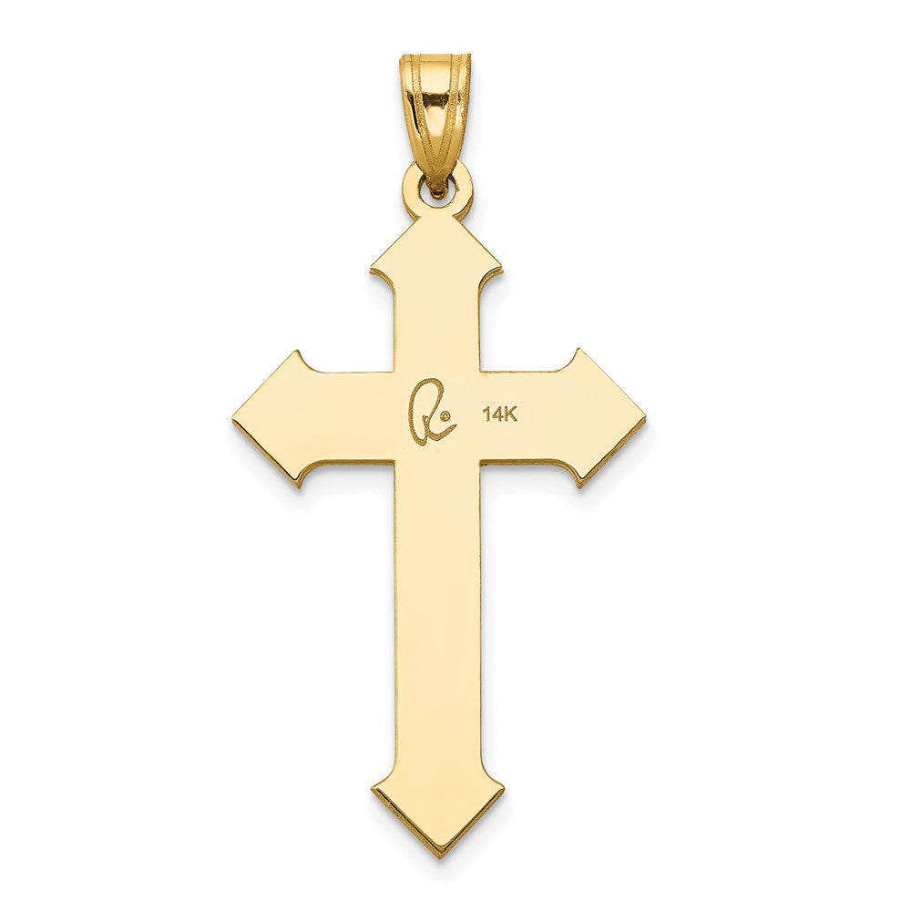 Million Charms 14K Two-Tone Passion Relgious Cross Pendant