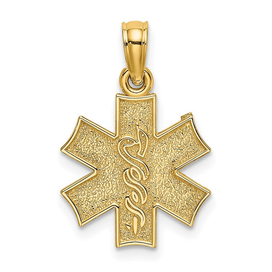 Million Charms 14K Yellow Gold Themed Medical Jewelry Symbol Charm