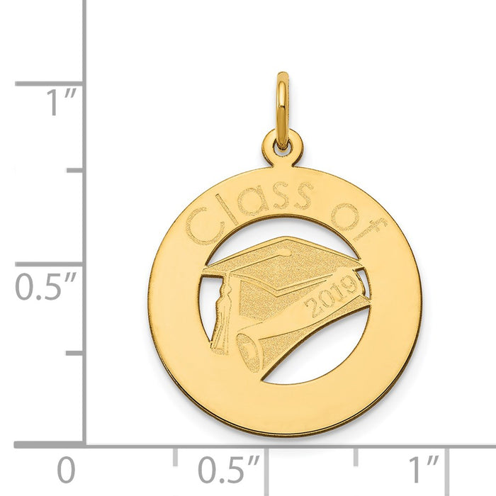 Million Charms 14K Yellow Gold Themed Personalized Graduation Charm