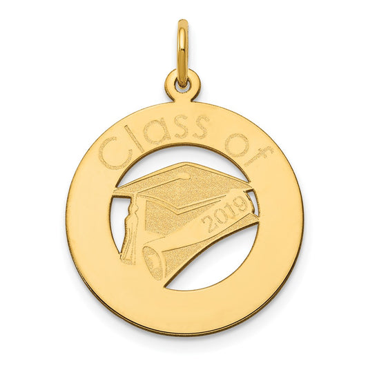 Million Charms 14K Yellow Gold Themed Personalized Graduation Charm