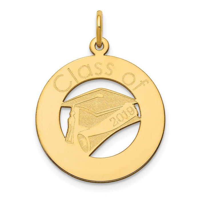 Million Charms 14K Yellow Gold Themed Personalized Graduation Charm