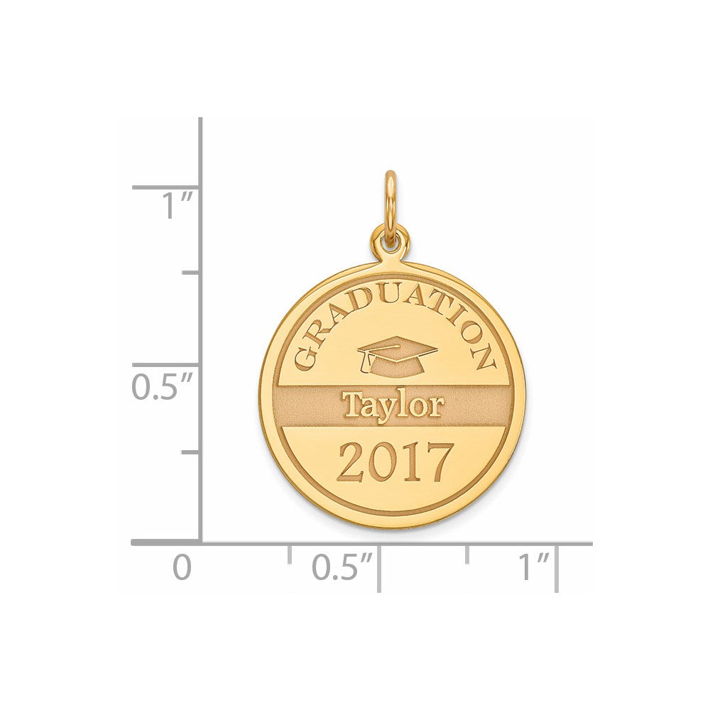 Million Charms 14K Yellow Gold Themed Personalized Graduation Charm