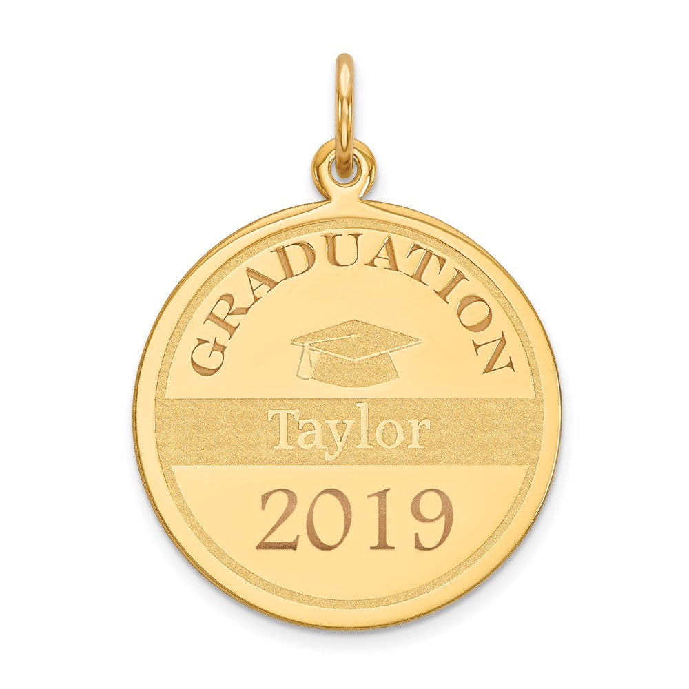 Million Charms 14K Yellow Gold Themed Personalized Graduation Charm