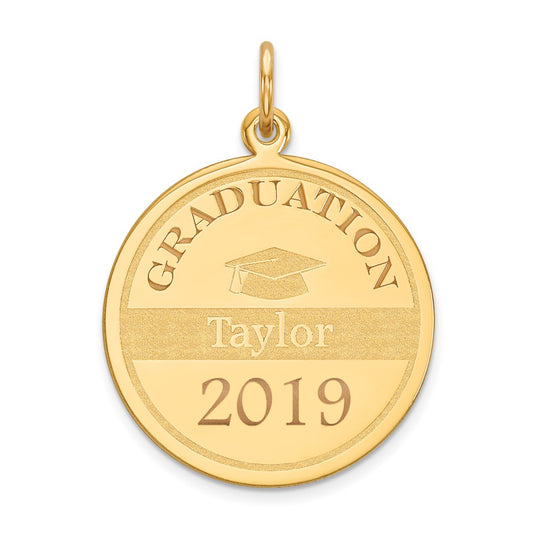 Million Charms 14K Yellow Gold Themed Personalized Graduation Charm
