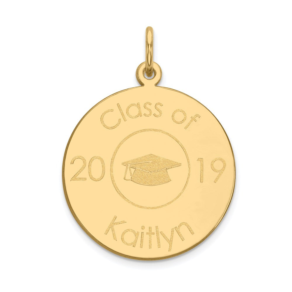Million Charms 14K Yellow Gold Themed Personalized Graduation Charm