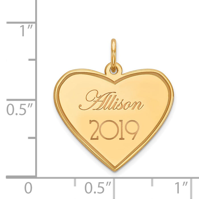 Million Charms 14K Yellow Gold Themed Personalized Graduation Charm