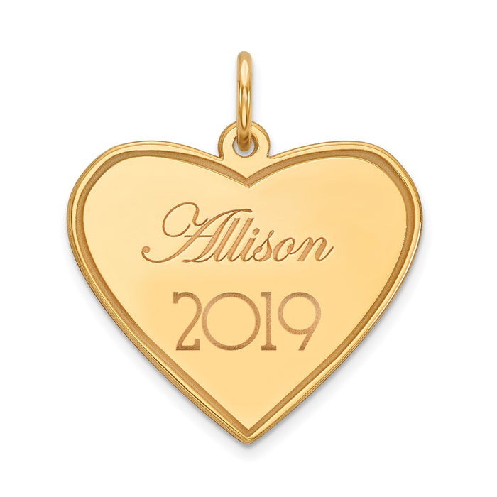 Million Charms 14K Yellow Gold Themed Personalized Graduation Charm