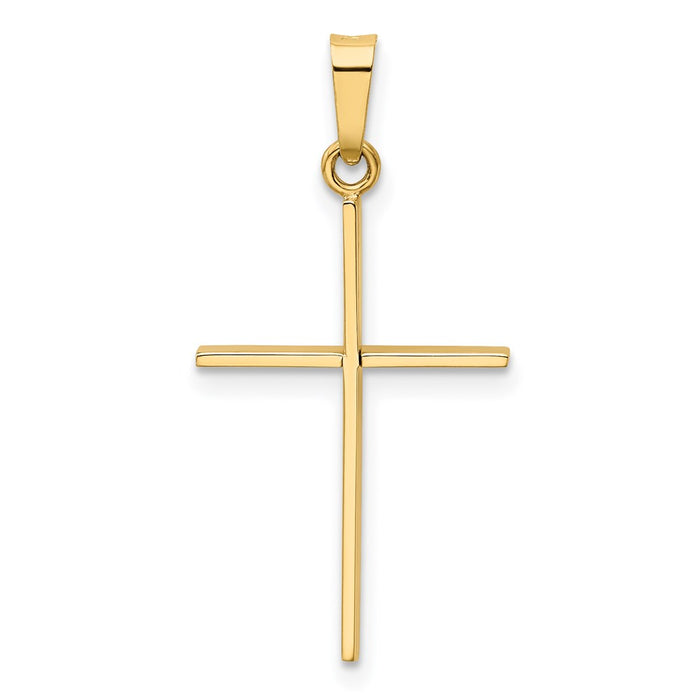 Million Charms 14K Yellow Gold Themed Relgious Cross Pendant