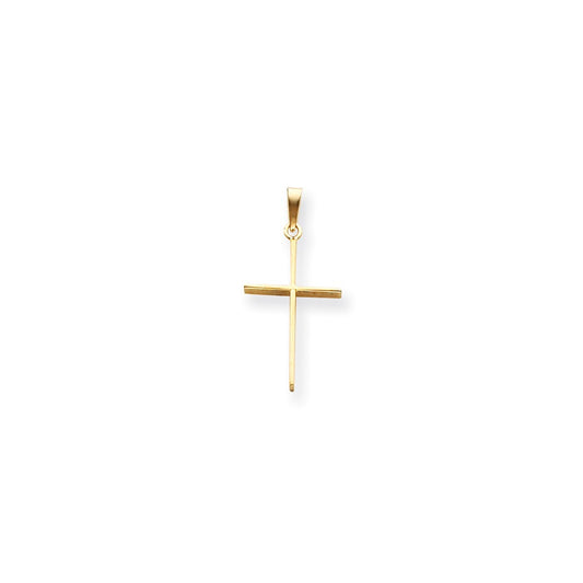 Million Charms 14K Yellow Gold Themed Relgious Cross Pendant