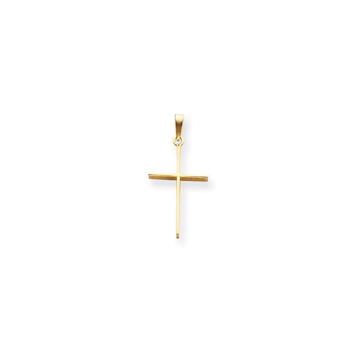 Million Charms 14K Yellow Gold Themed Relgious Cross Pendant