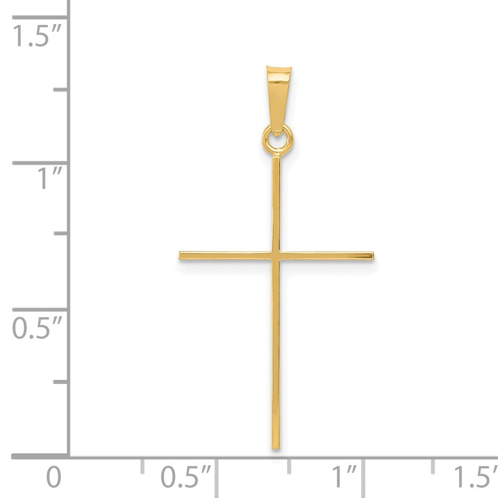 Million Charms 14K Yellow Gold Themed Relgious Cross Pendant