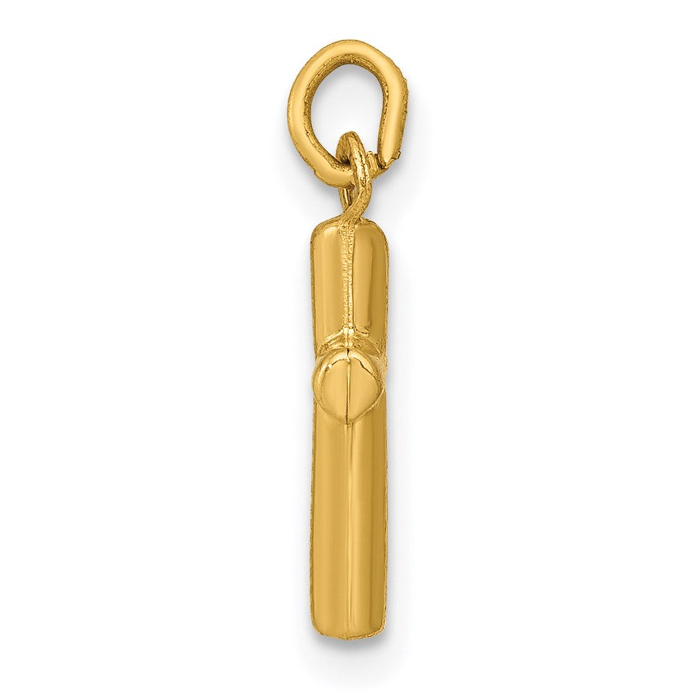 Million Charms 14K Yellow Gold Themed Polished Relgious Cross Pendant