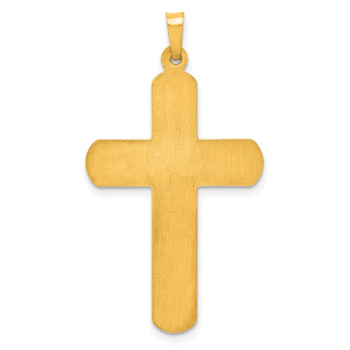 Million Charms 14K Two-Tone Polished Inri Relgious Crucifix Pendant