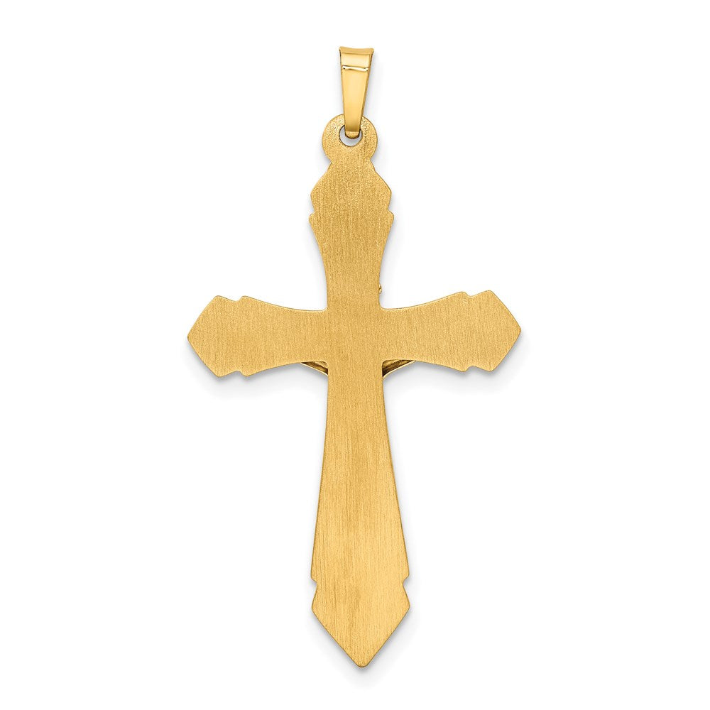 Million Charms 14K Two-Tone Polished Inri Relgious Crucifix Pendant