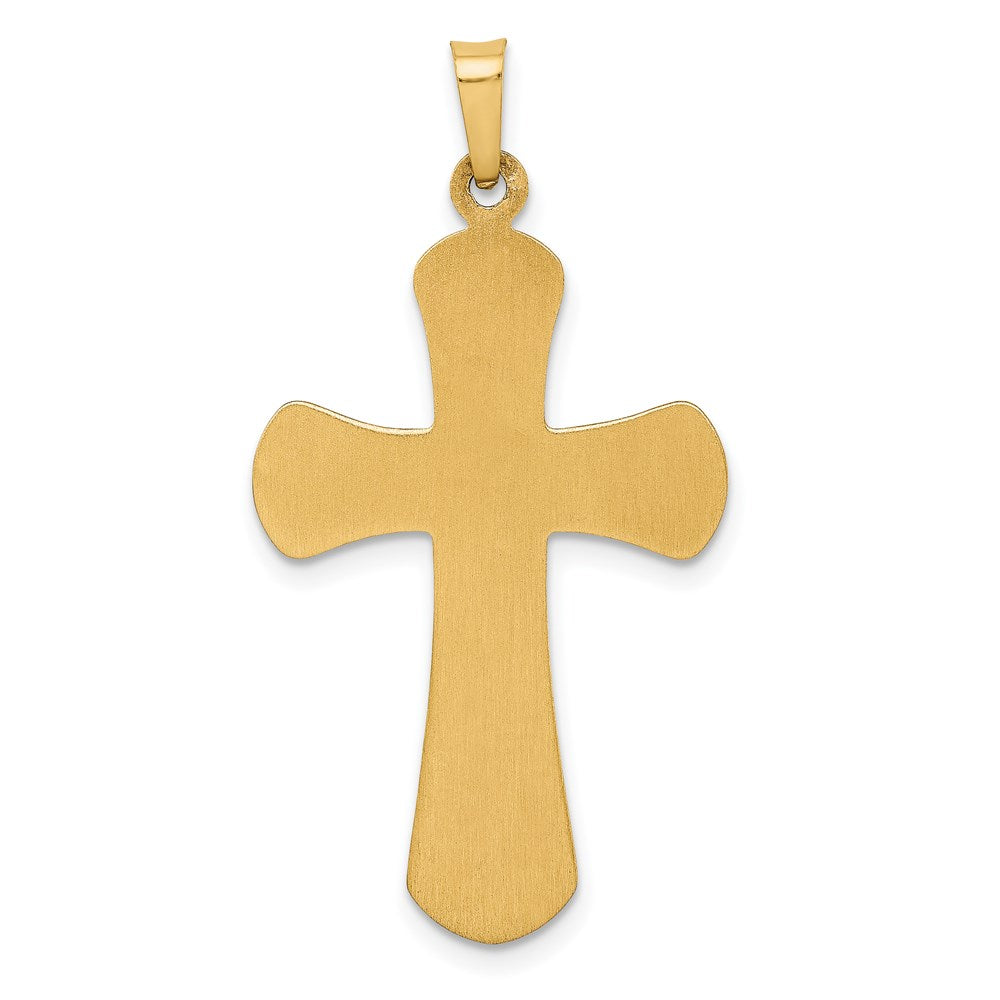 Million Charms 14K Two-Tone Hollow Polished Crucifix