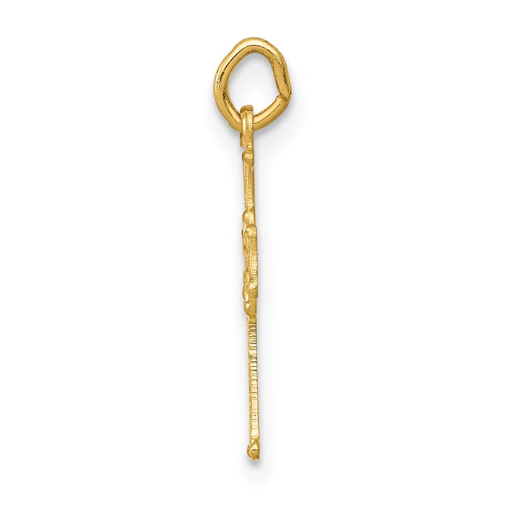 Million Charms 14K Yellow Gold Themed Celtic Relgious Cross Charm