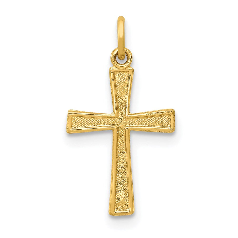 Million Charms 14K Yellow Gold Themed Relgious Cross Charm