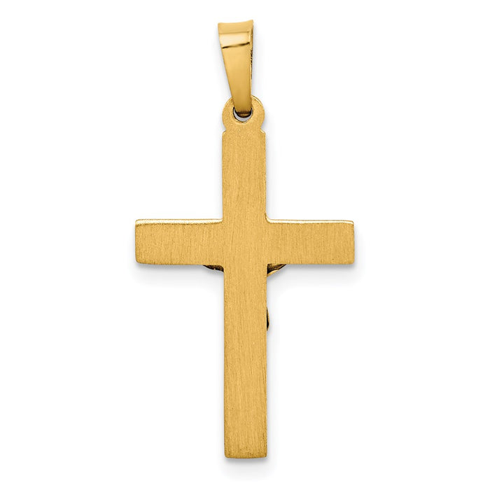 Million Charms 14K Two-Tone Inri Relgious Crucifix Pendant