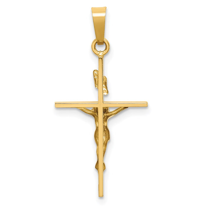 Million Charms 14K Two-Tone Inri Relgious Crucifix Pendant