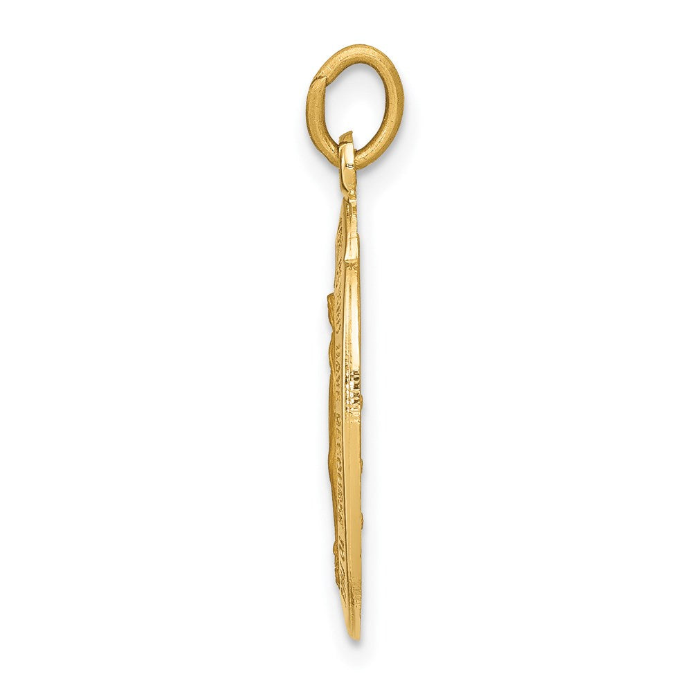 Million Charms 14K Yellow Gold Themed Religious Miraculous Medal Charm