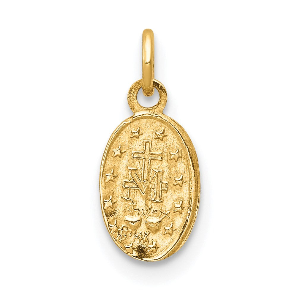 Million Charms 14K Yellow Gold Themed Religious Miraculous Medal Charm