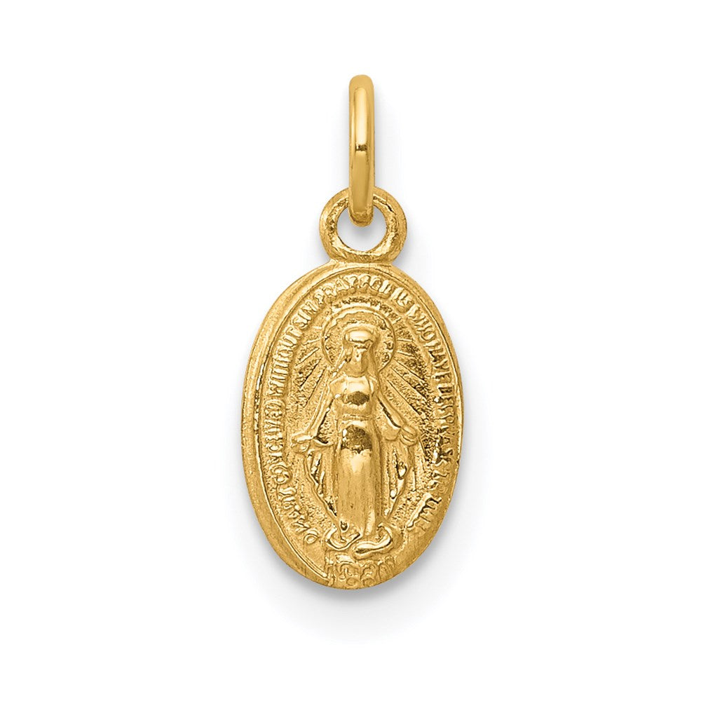 Million Charms 14K Yellow Gold Themed Religious Miraculous Medal Charm