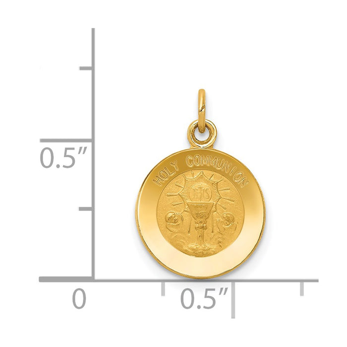 Million Charms 14K Yellow Gold Themed Religious Holy Communion Charm
