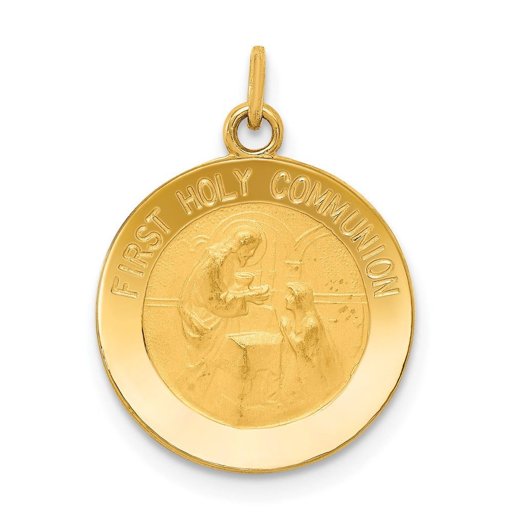 Million Charms 14K Yellow Gold Themed First Religious Holy Communion Charm