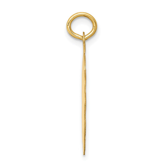 Million Charms 14K Yellow Gold Themed First Religious Holy Communion Disc Charm