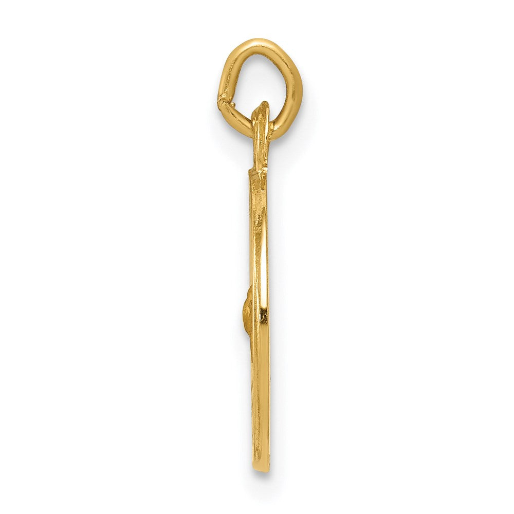 Million Charms 14K Yellow Gold Themed Holy Spirit Medal Charm