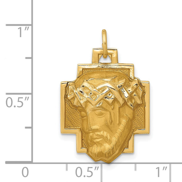 Million Charms 14K Yellow Gold Themed Jesus Charm