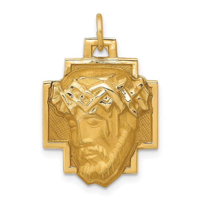 Million Charms 14K Yellow Gold Themed Jesus Charm