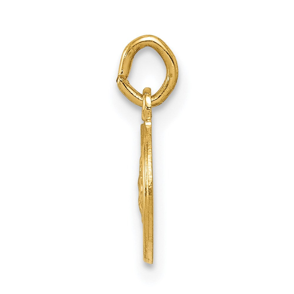 Million Charms 14K Yellow Gold Themed Religious Saint Christopher Medal Charm