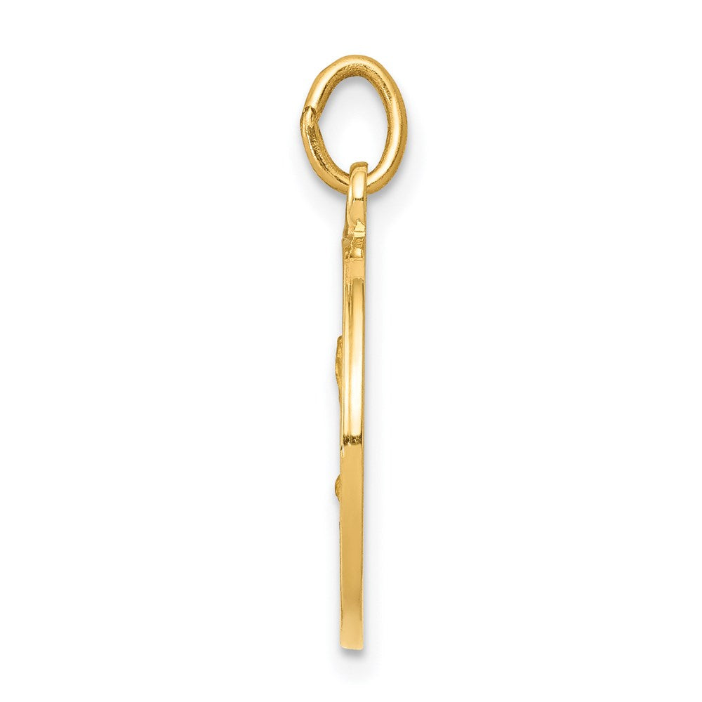 Million Charms 14K Yellow Gold Themed Religious Saint Matthew Medal Charm